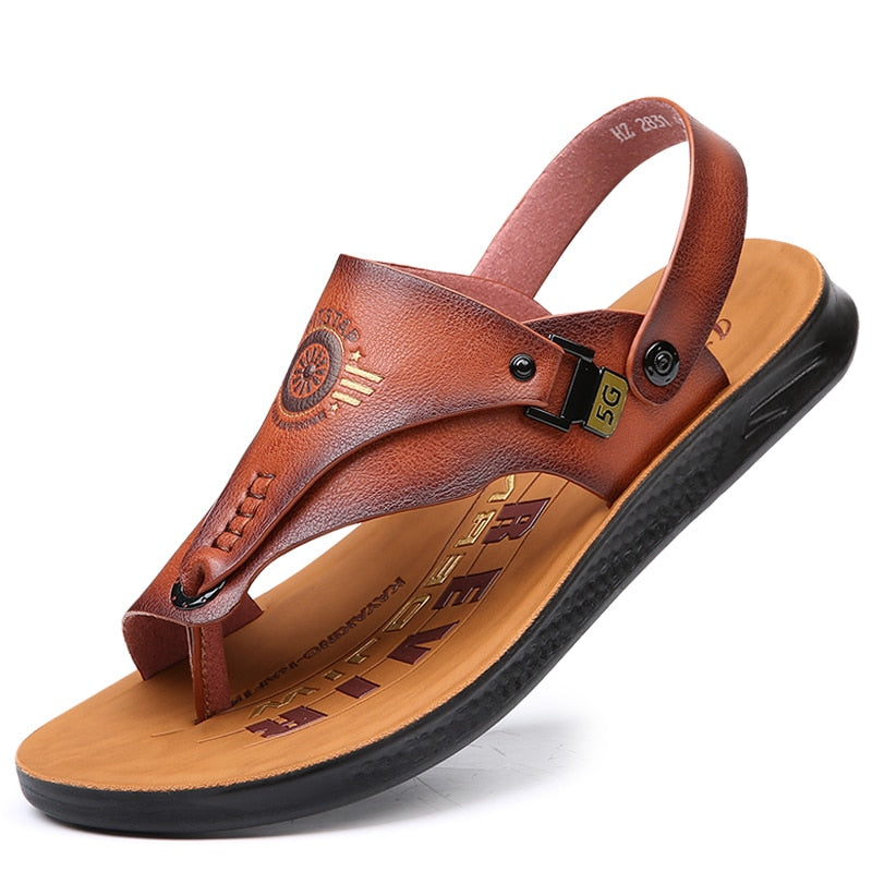 Casual flip-flops men's summer anti-skid outdoor dual-use sandals, ultra-fine plywood slippers, sandals and sandals for men 