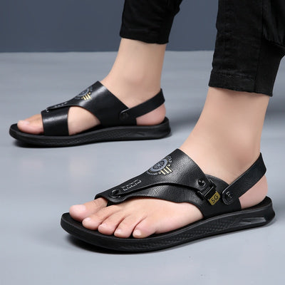 Casual flip-flops men's summer anti-skid outdoor dual-use sandals, ultra-fine plywood slippers, sandals and sandals for men