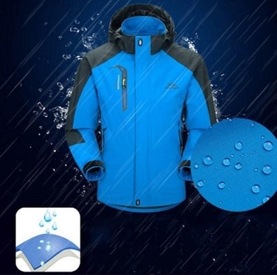 Mountain Man Waterproof Spring Hooded Coat for Men