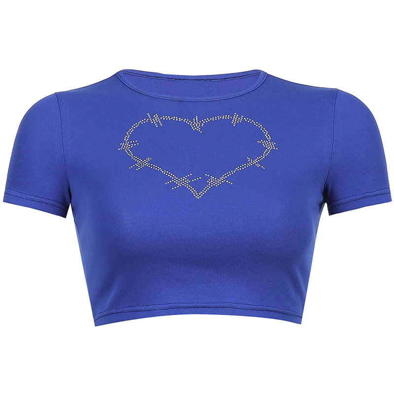Blue Love Graphic T Shirt 