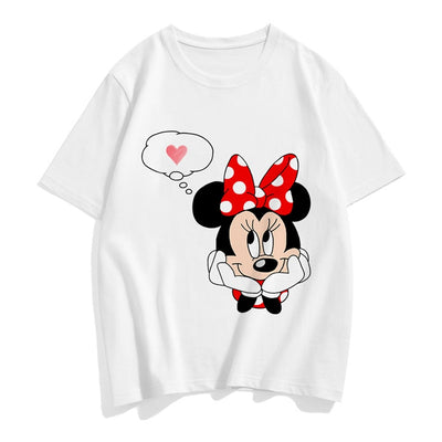 Minnie Mouse in Love O Neck T-Shirt 