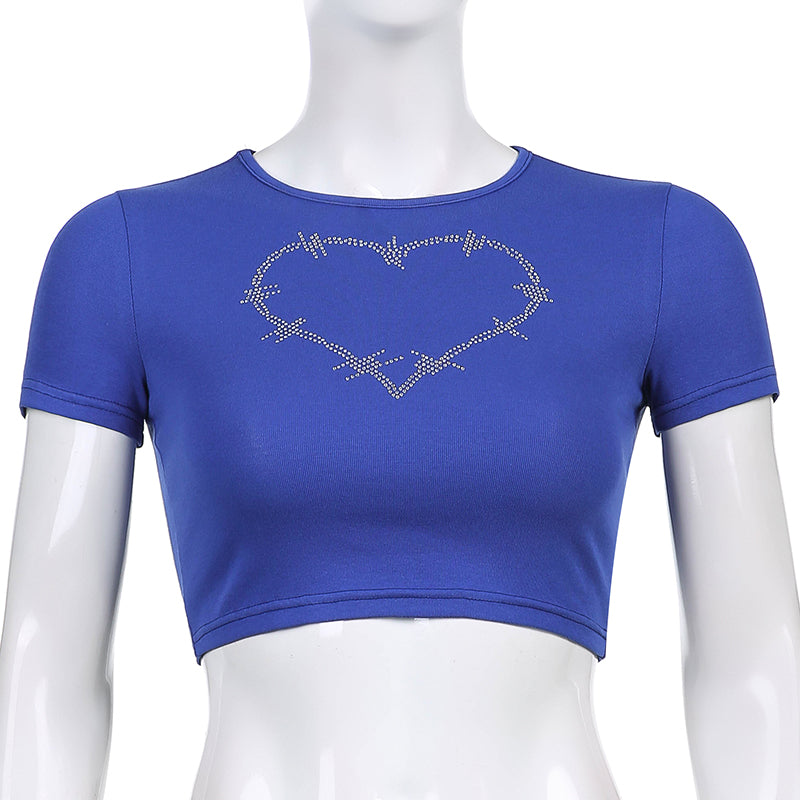 Blue Love Graphic T Shirt 