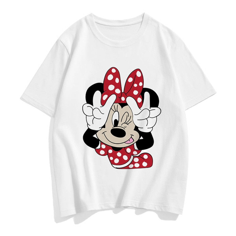 Minnie Mouse Peace O Neck T-Shirt 