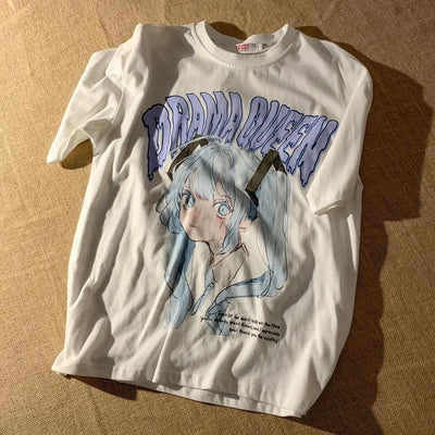 Fairy Japanese Anime Women T Shirt Summer Short Sleeve 