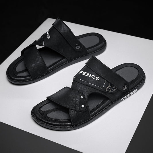 2023 Summer Sandals Men Fashion Beach Sandals For Men Soft Lightweight Slipper Anti-Slip Casual Shoes Man Men's Sandals 