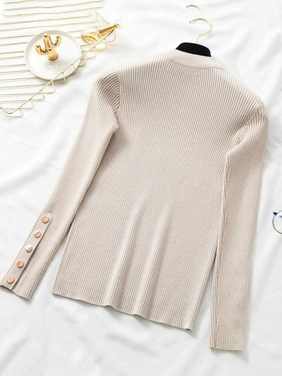 Women's O-Neck Pullover Sweater 