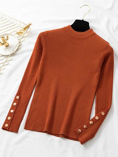 Women's O-Neck Pullover Sweater 