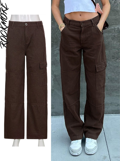 Rockmore Brown Vintage Baggy Jeans 