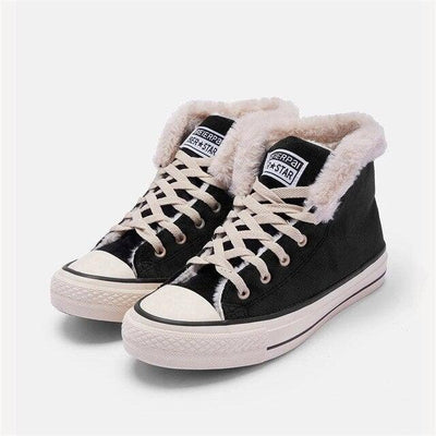 GoSkater Velvet Canvas Faux Fur Lined Shoes for Women - Buy a Dream