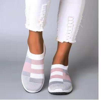 Knitted Mesh Vulcanized Casual Sock Shoe Sneakers for Women - Buy a Dream