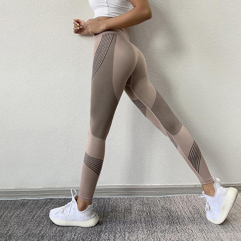 Elegant Muscle Action Fitness Leggings for Woman 