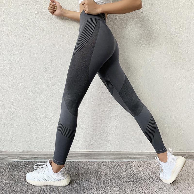Elegant Muscle Action Fitness Leggings for Woman 