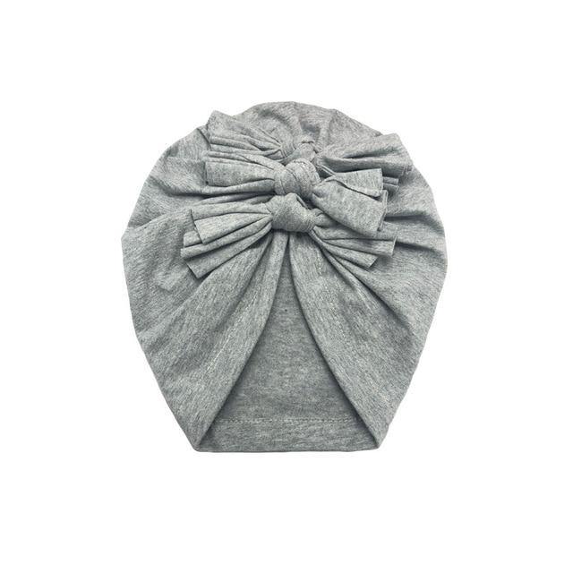 Baby Headband Hat Bowknot Print Cotton Stretchy Headband Infant Head Wrap 