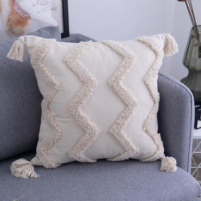 Handmade Embroidered BOHO Pillow Covers 17" x 17"/ 45cm x 45cm 