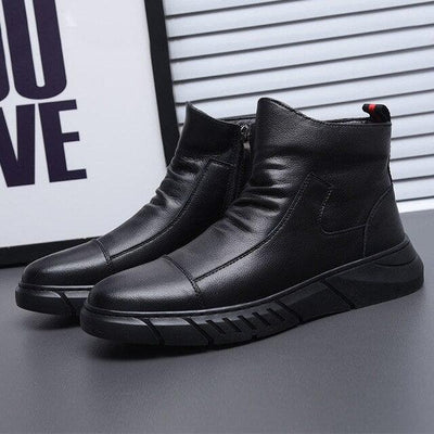 Techno Co. Step in Black Boots for Men 
