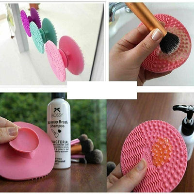 Round Silicone Makeup Brush Cleaner Tool - 2 Pack - Buy a Dream