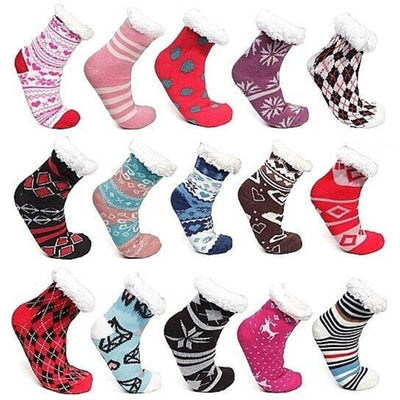 Women's Ultra-Soft Anti-Slip Fluffy Sherpa Winter Socks  Assorted Styles - Buy a Dream